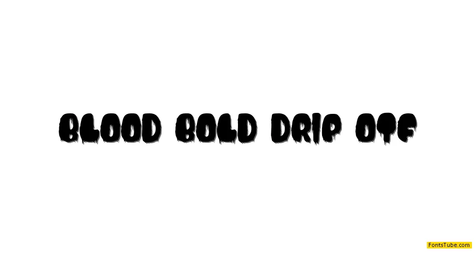 Blood Bold Font Family