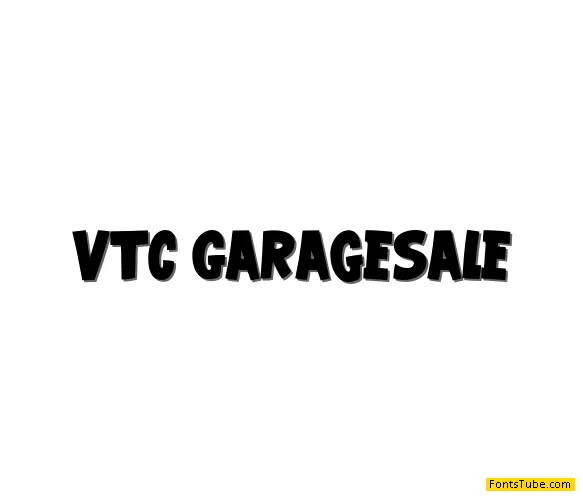 VTC Garage Sale Font Family