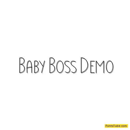 Baby Boss Font