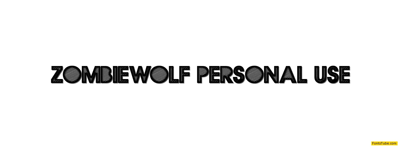 ZOMBIEWOLF PERSONAL USE Font
