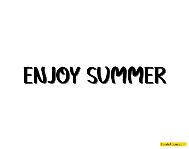 Enjoy Summer Font