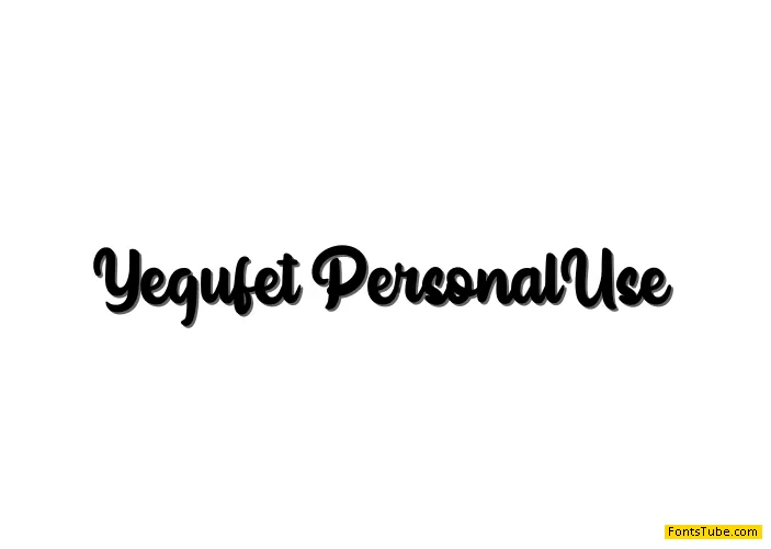 Yegufet Font