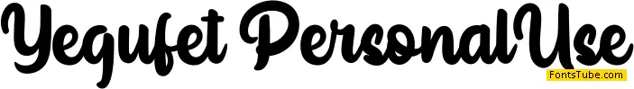Yegufet Font