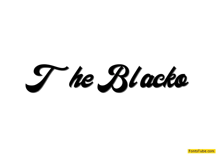 The Blacko Font