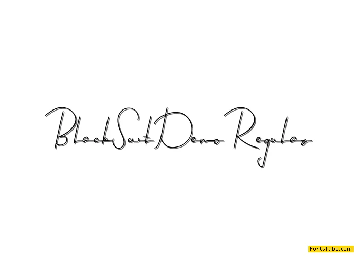 Black Suit Demo Font Family