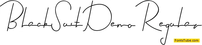 Black Suit Demo Font Family