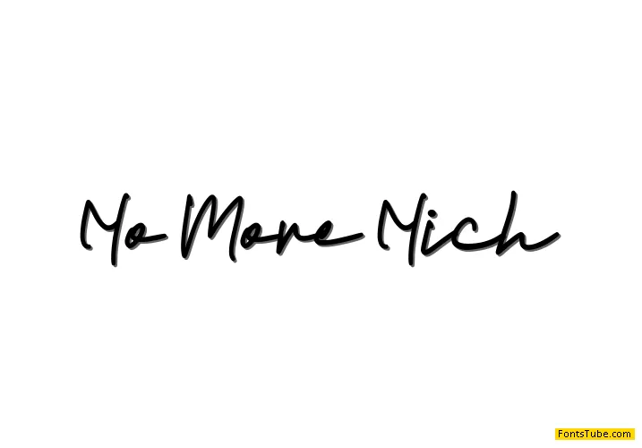 No More Nich Font