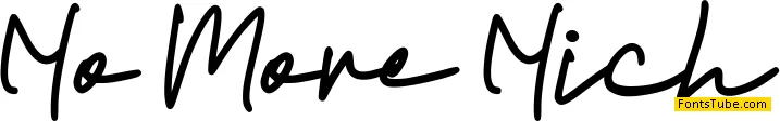 No More Nich Font