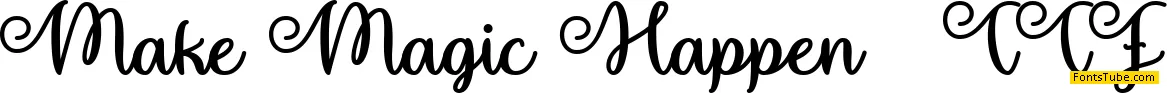 Make Magic Happen Font