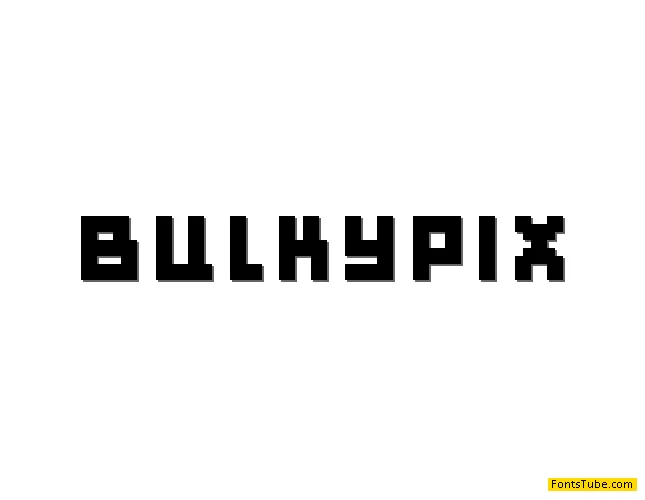 Bulky Pixels Font