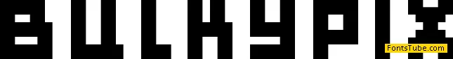 Bulky Pixels Font