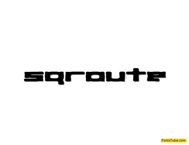 Square Route Font