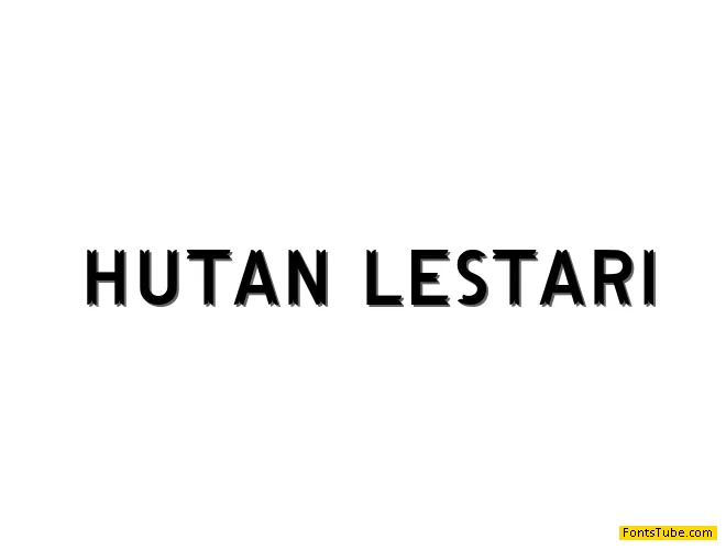 Hutan Lestari Font