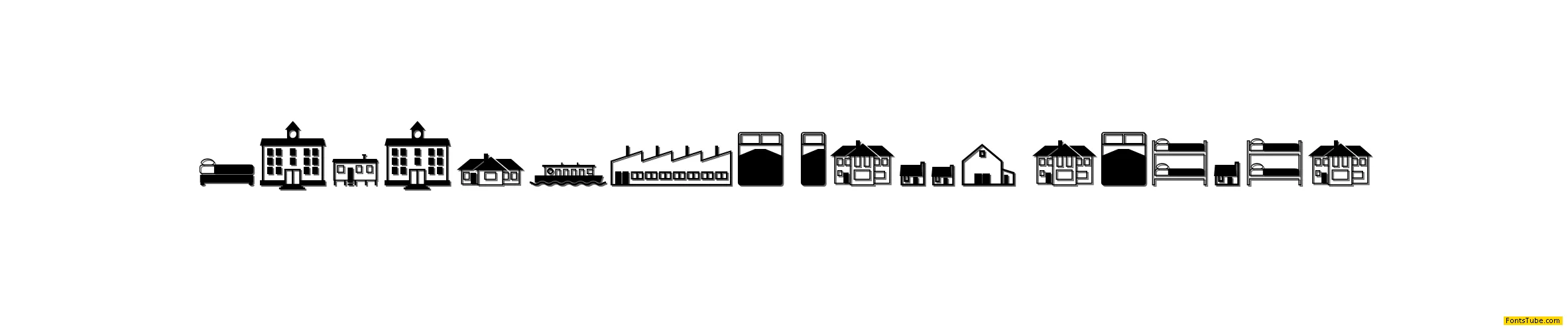 Qikicons Real Estate Font