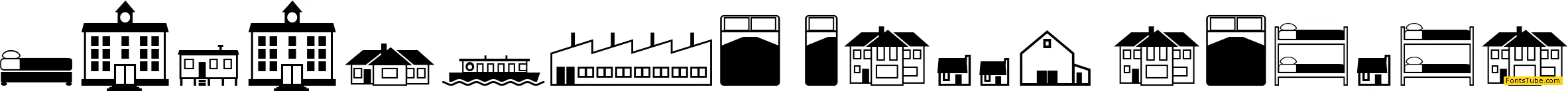 Qikicons Real Estate Font