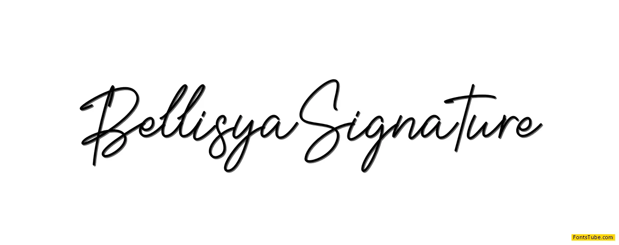 Bellisya Signature Font