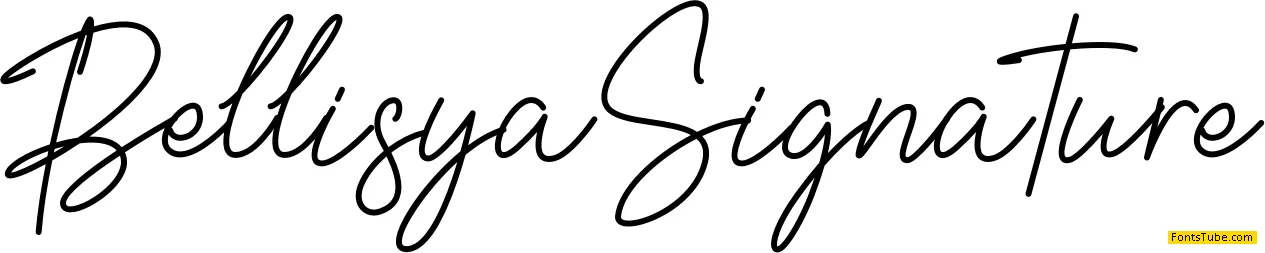 Bellisya Signature Font