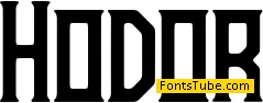 Hodor Font