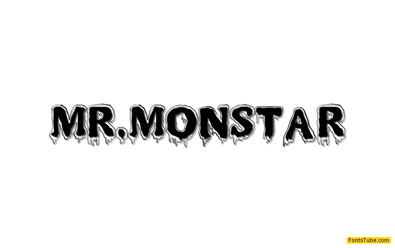 MR.MONSTAR Font