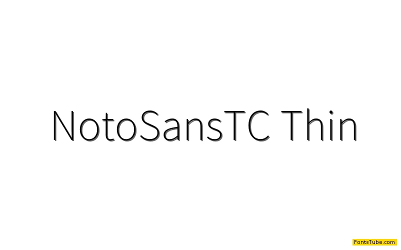 Noto Sans Traditional Chinese