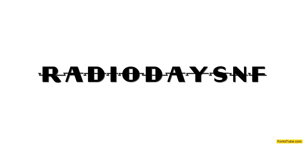 Radio Days NF Font