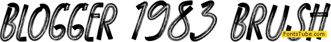 BLOGGER 1983 BRUSH Font