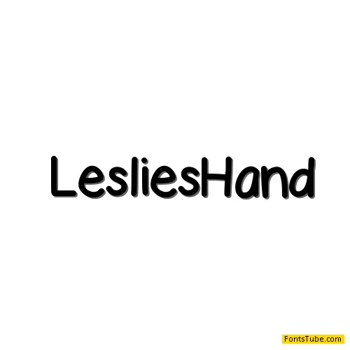 LesliesHand Font