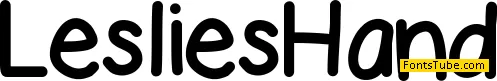 LesliesHand Font