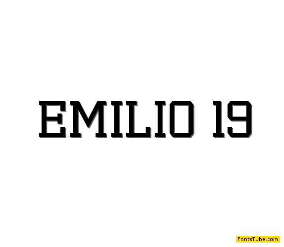 Emilio 19 Font