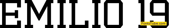 Emilio 19 Font