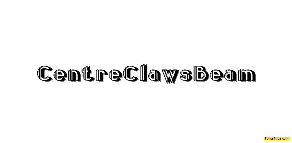 Centre Claws Font Family