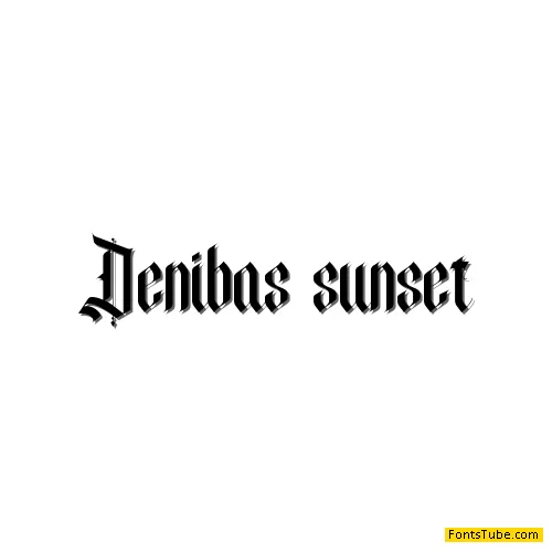Denibas Sunset Font