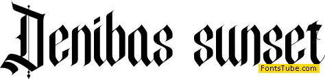 Denibas Sunset Font