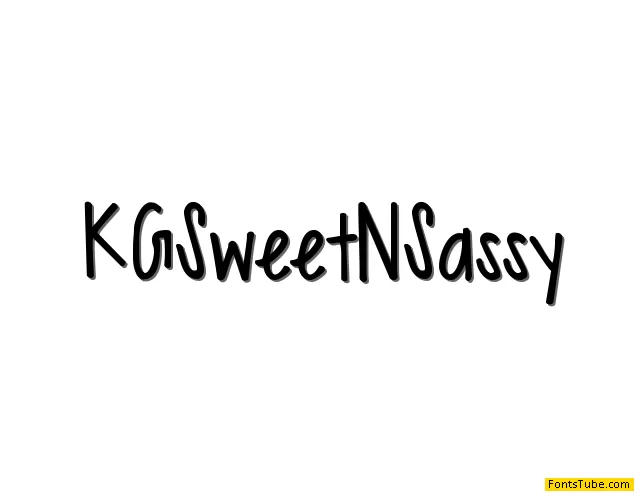 KG Sweet N Sassy Font