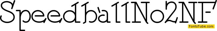 Speedball No 2 NF Font Family