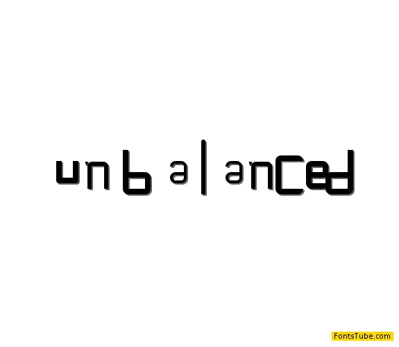 Unbalanced Font