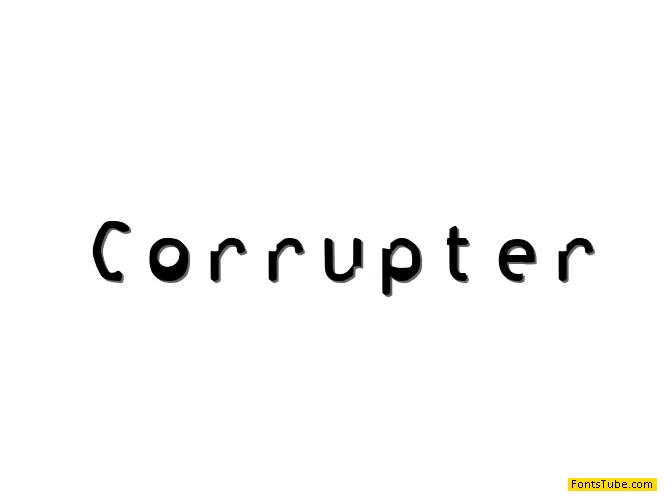 Corrupter Font