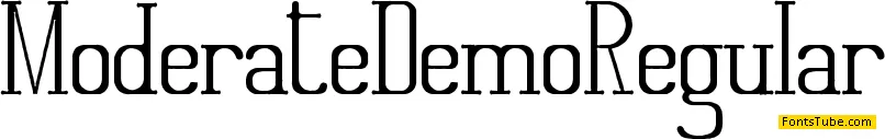 Moderate Demo Font Family