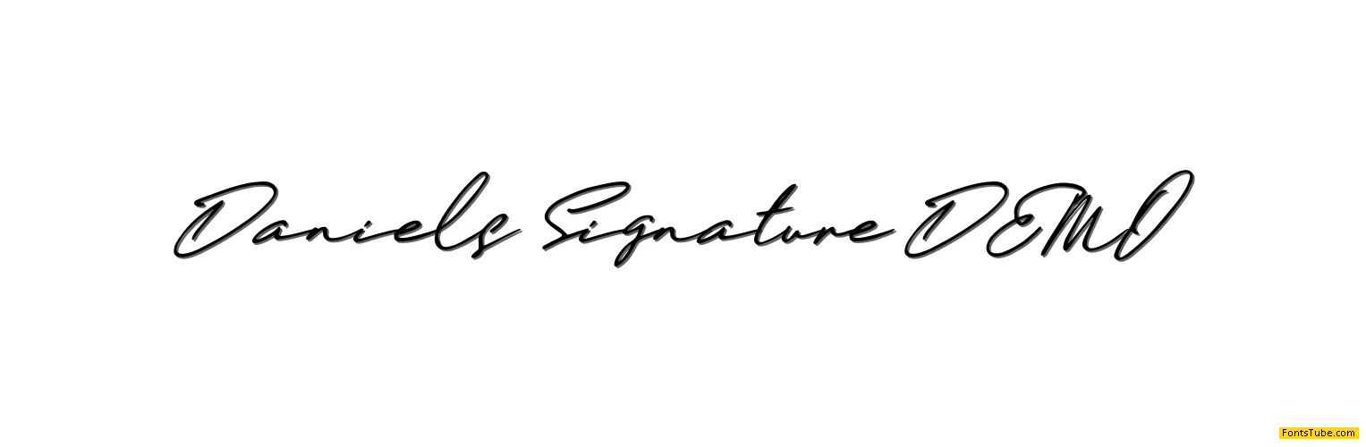 Daniels Signature Font