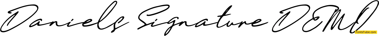 Daniels Signature Font