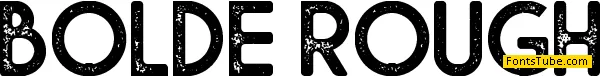 Bolde Rough Font