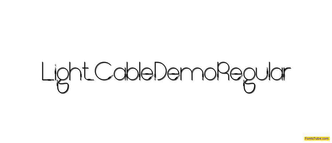 Light Cable Demo Font Family