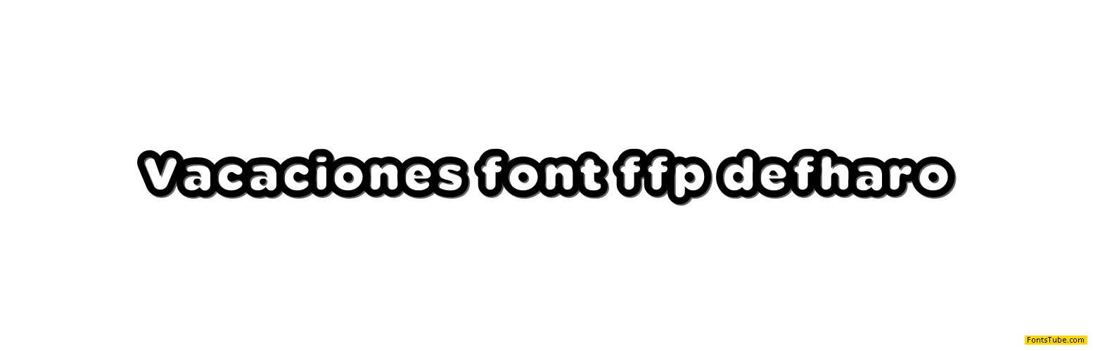 Vacaciones ffp Font