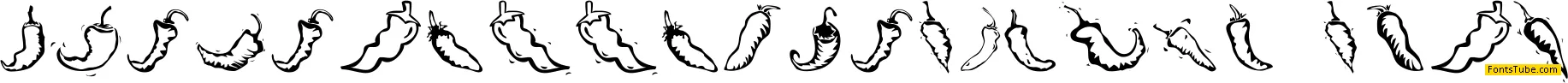 Chili Pepper Dingbats