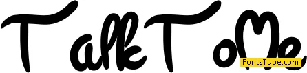 Talk To Me Font