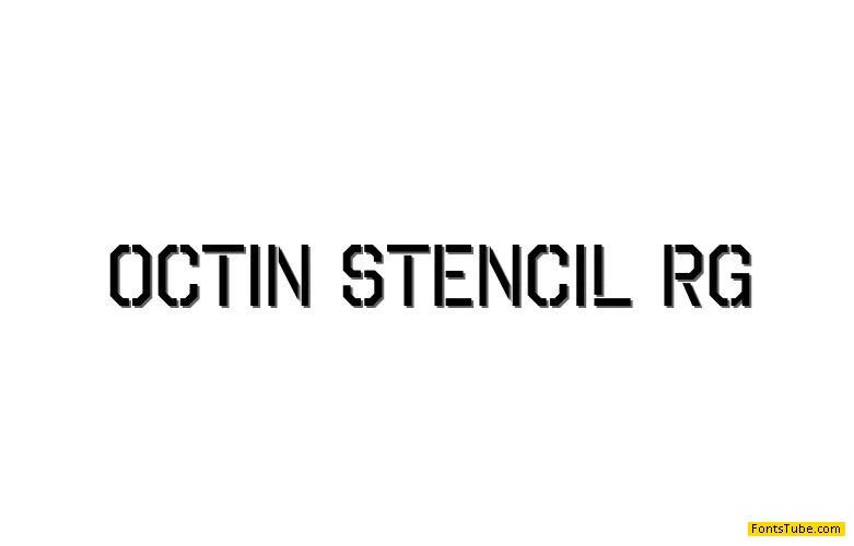 Octin Stencil Font