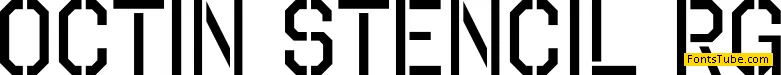 Octin Stencil Font