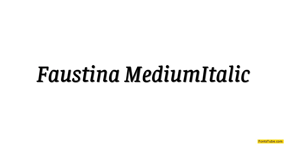 Faustina Font Family