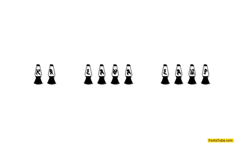 KR Lava Lamp Font