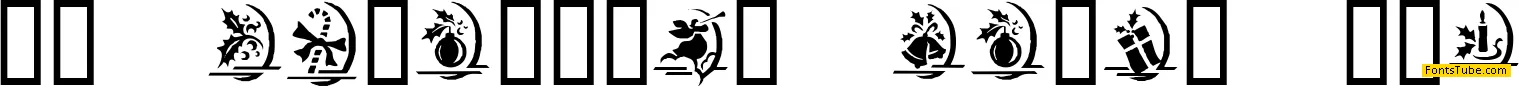 KR Christmas Dings One Font